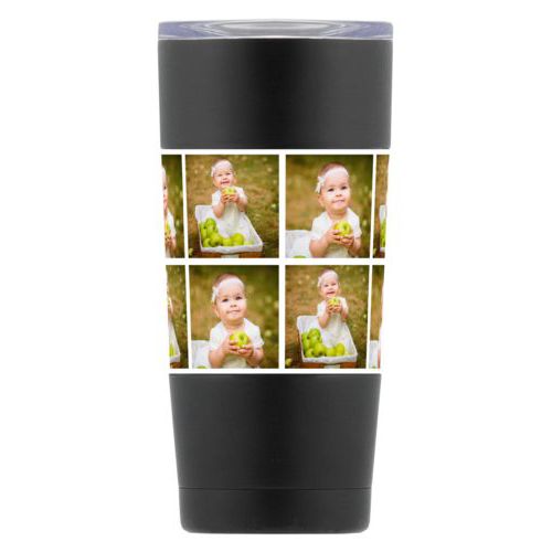 Personalized insulated steel mug personalized with photos
