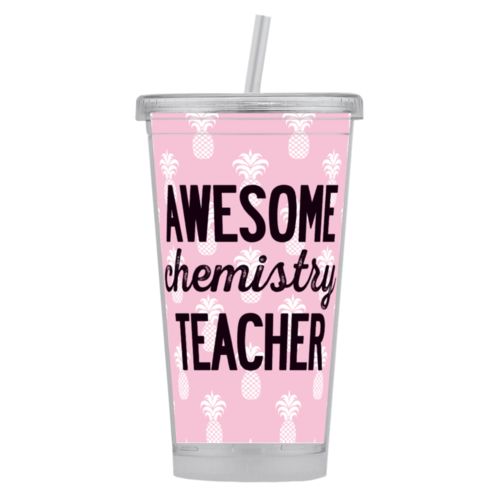 Personalized tumbler personalized with welcome pattern and the saying "z010611"