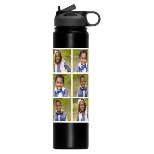 Personalized water bottle personalized with photos