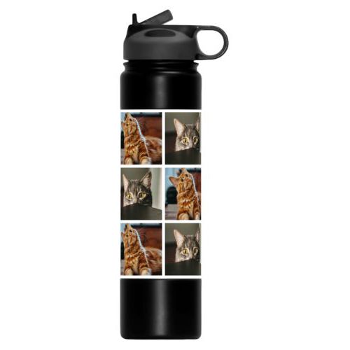 Custom water bottle personalized with photos