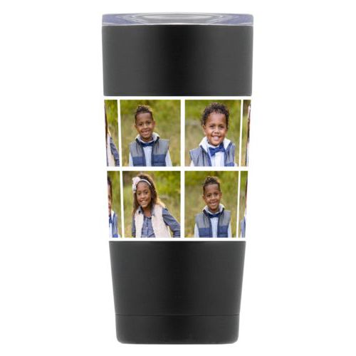 Personalized insulated mugs personalized with photos of kids