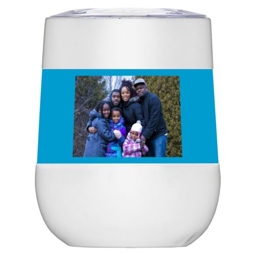Personalized wine tumblers personalized with family photo