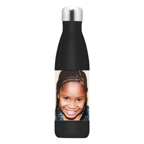 Metal insulated water bottle personalized with photo