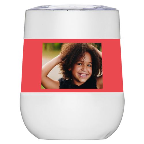 Personalized insulated wine tumbler personalized with photo