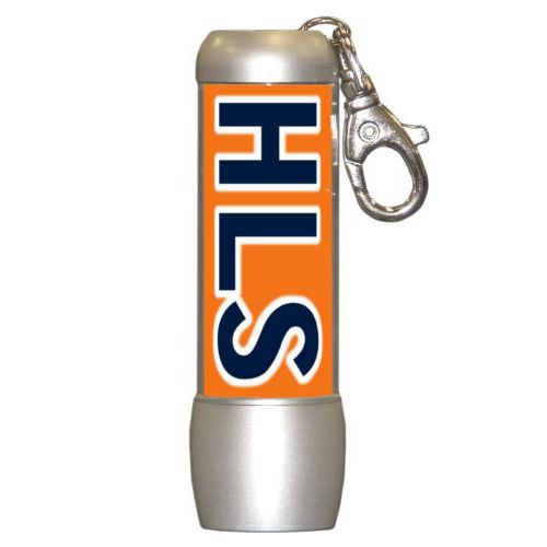 Personalized flashlight personalized with the saying "HLS"