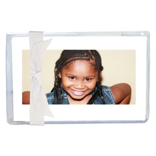 Personalized enclosure cards personalized with photo