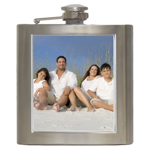Personalized 6oz flask personalized with photo