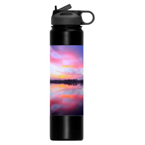 Custom water bottle personalized with photo