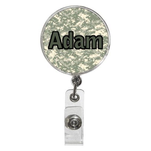Custom badge reels personalized with name