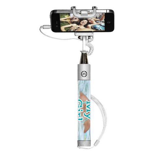 Personalized selfie stick personalized with photo and the saying "My Girl"