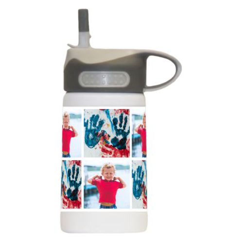 Boys water bottle personalized with photos