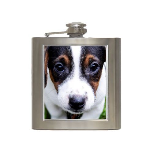 Personalized 6oz flask personalized with photo