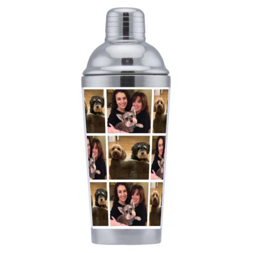 Cocktail shaker personalized with photos