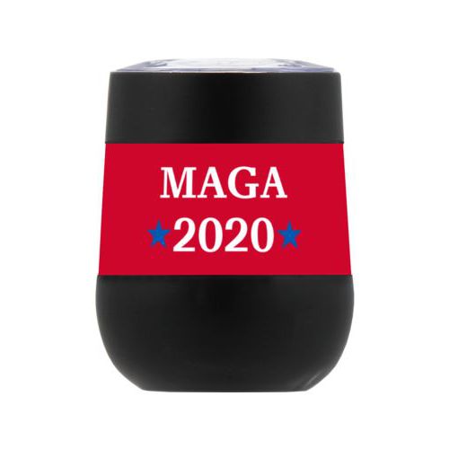Personzlized insulated steel 8oz cup personalized with "MAGA 2020" design