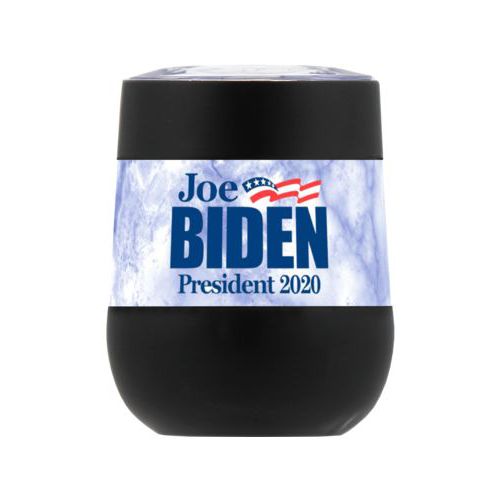 Personalized insulated steel 8oz cup personalized with "Joe Biden President 2020" logo on cloud design