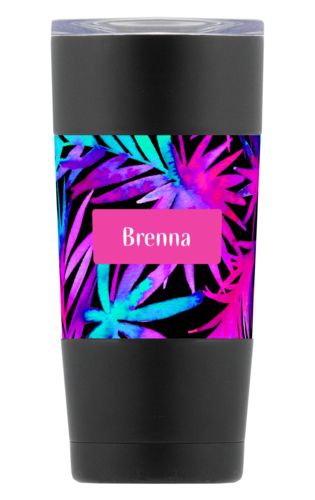Personalized with fern pattern and name in juicy pink Personalized with fern pattern and name in juicy pink