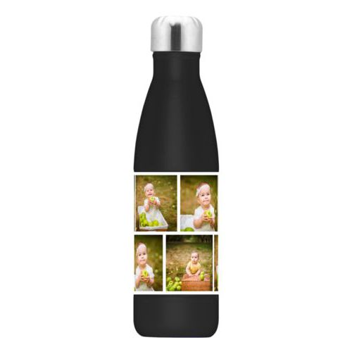 Custom insulated water bottle personalized with photos