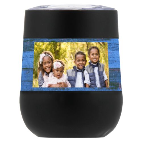 Personalized wine tumblers personalized with photo of kids
