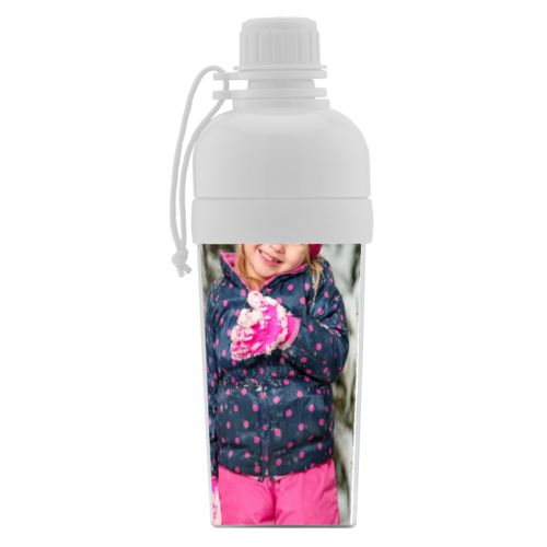 Water bottle for girls personalized with a photo