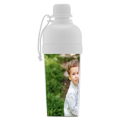 Boys water bottle personalized with a photo