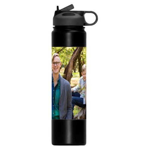 Personalized water bottles personalized with a photo