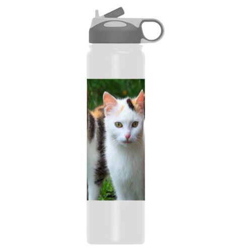 Personalized water bottles personalized with a photo