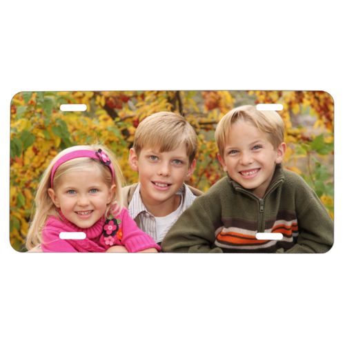 Custom license plates personalized with kids photo