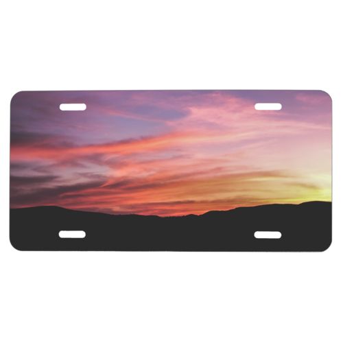 Custom license plates personalized with vacation photo