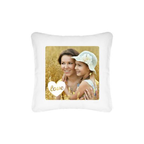 Personalized pillow personalized with photo and the saying "love" Personalized pillow personalized with photo and the saying "love"