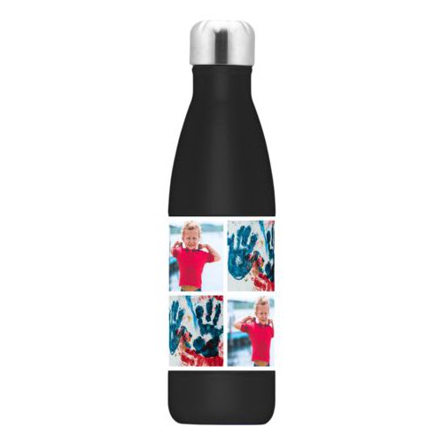 Stainless water bottle personalized with photos