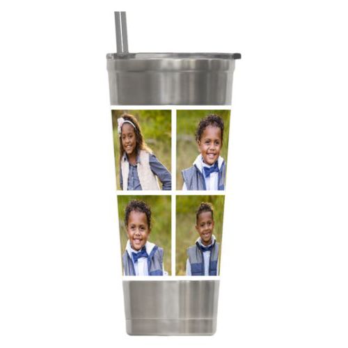 Personalized coffee tumblers personalized with kids photos