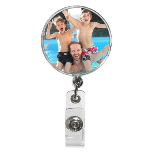 Personalized badge reel personalized with photo