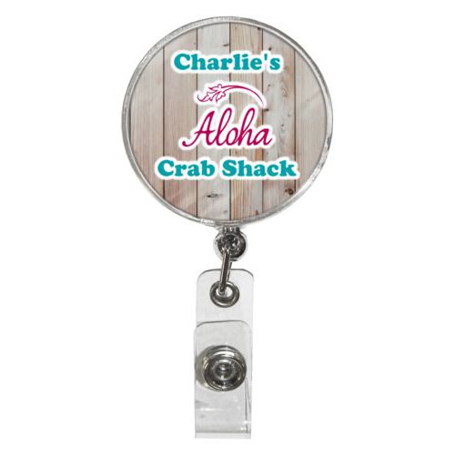 Custom badge reels personalized with logo or buseinss name