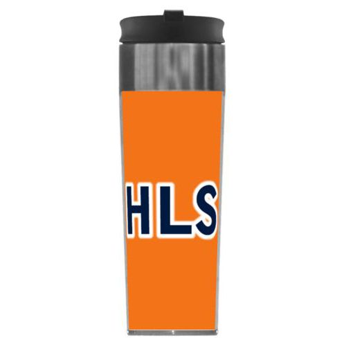 Personalized steel mug personalized with the saying "HLS"