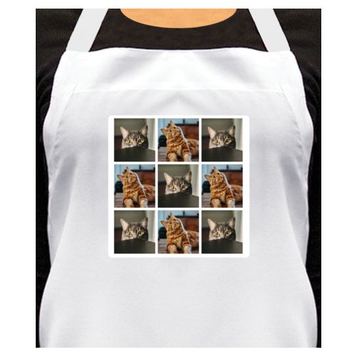 Personalized apron personalized with photos