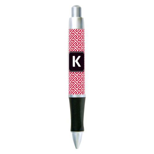 Personalized pen personalized with keyhole pattern and initial in university of georgia