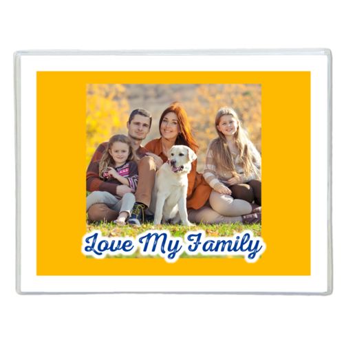Personalized note cards personalized with photo and the saying "Love My Family"