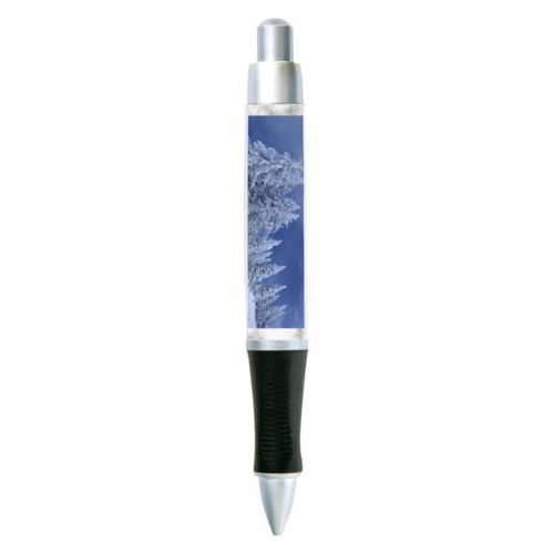 Personalized pen personalized with grey marble pattern and photo