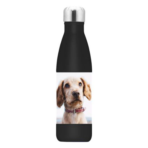 Custom insulated water bottle personalized with photo