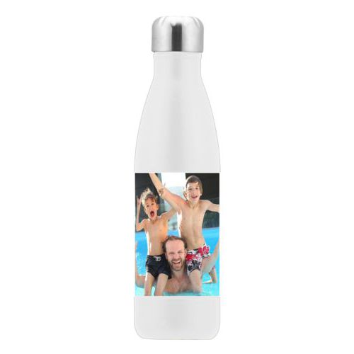 Insulated water bottle personalized with photo