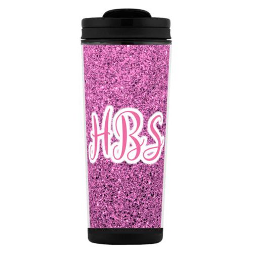 Personalized coffee travel mugs personalized with monogram