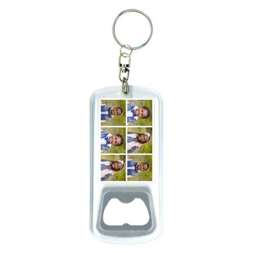 Personalized bottle opener personalized with photos