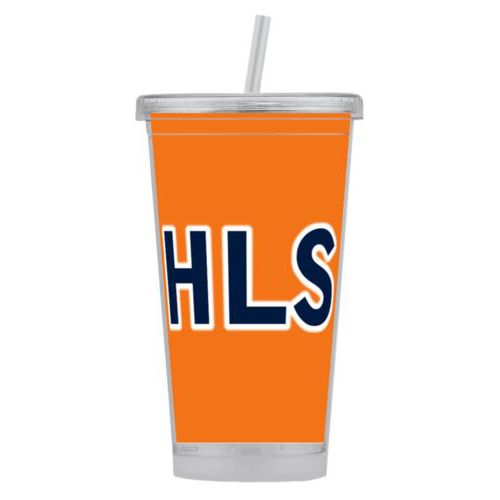 Personalized tumbler personalized with the saying "HLS"