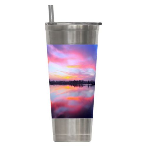 Personalized insulated steel tumbler personalized with photo