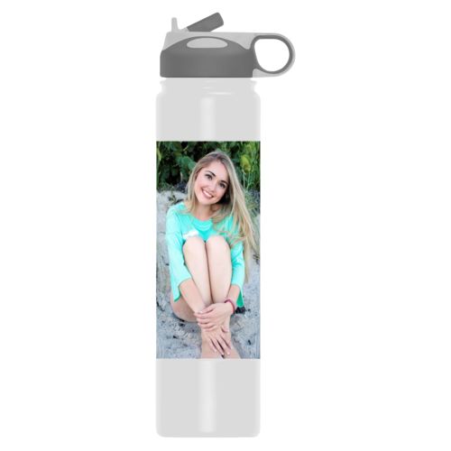 Insulated water bottle personalized with photo