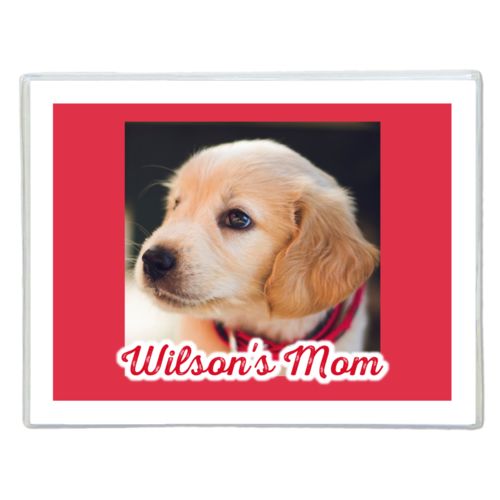 Personalized note cards personalized with photo and the saying "Wilson's Mom"