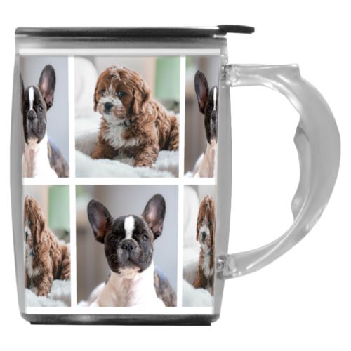 Custom mug with handle personalized with photos