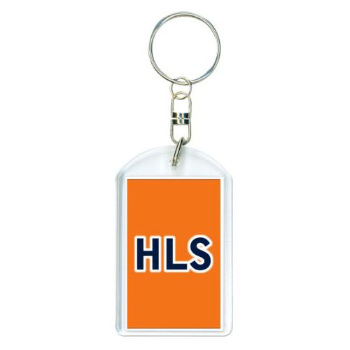 Personalized keychain personalized with the saying "HLS"