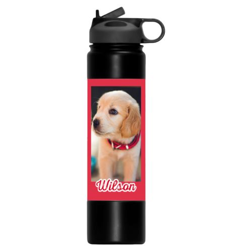 Custom water bottle personalized with photo and the saying "Wilson"
