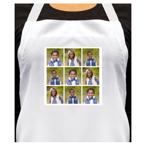 Personalized apron personalized with photos